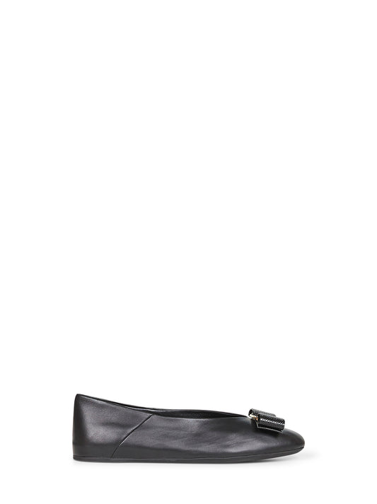 Black Vara bow ballet flats