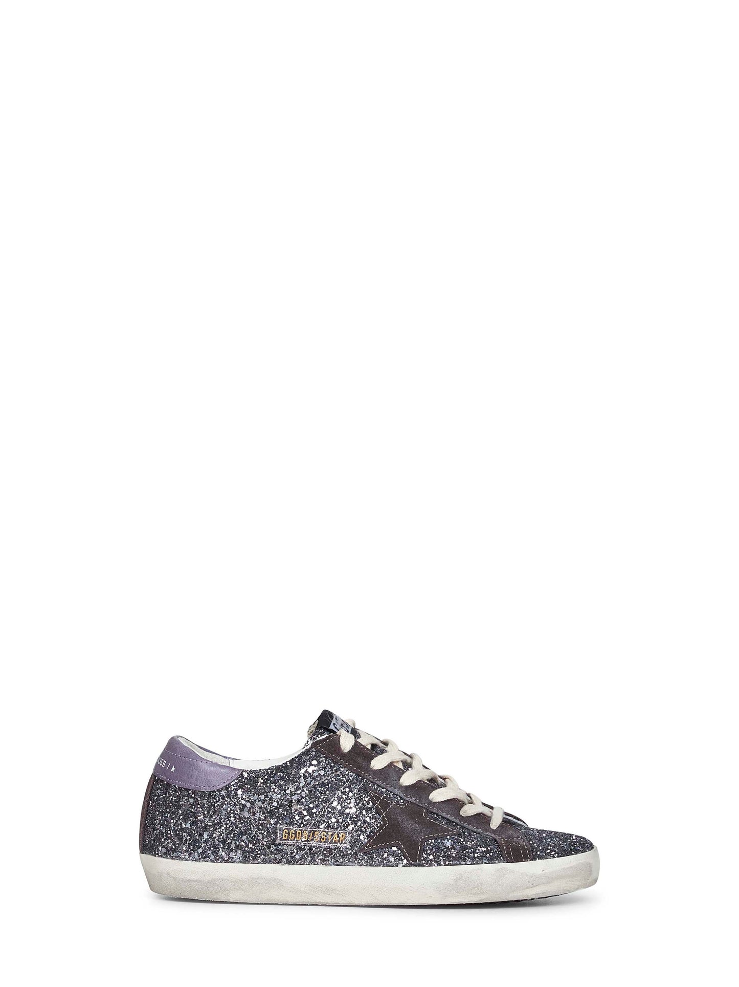 Light anthracite glitter Super-Star sneakers