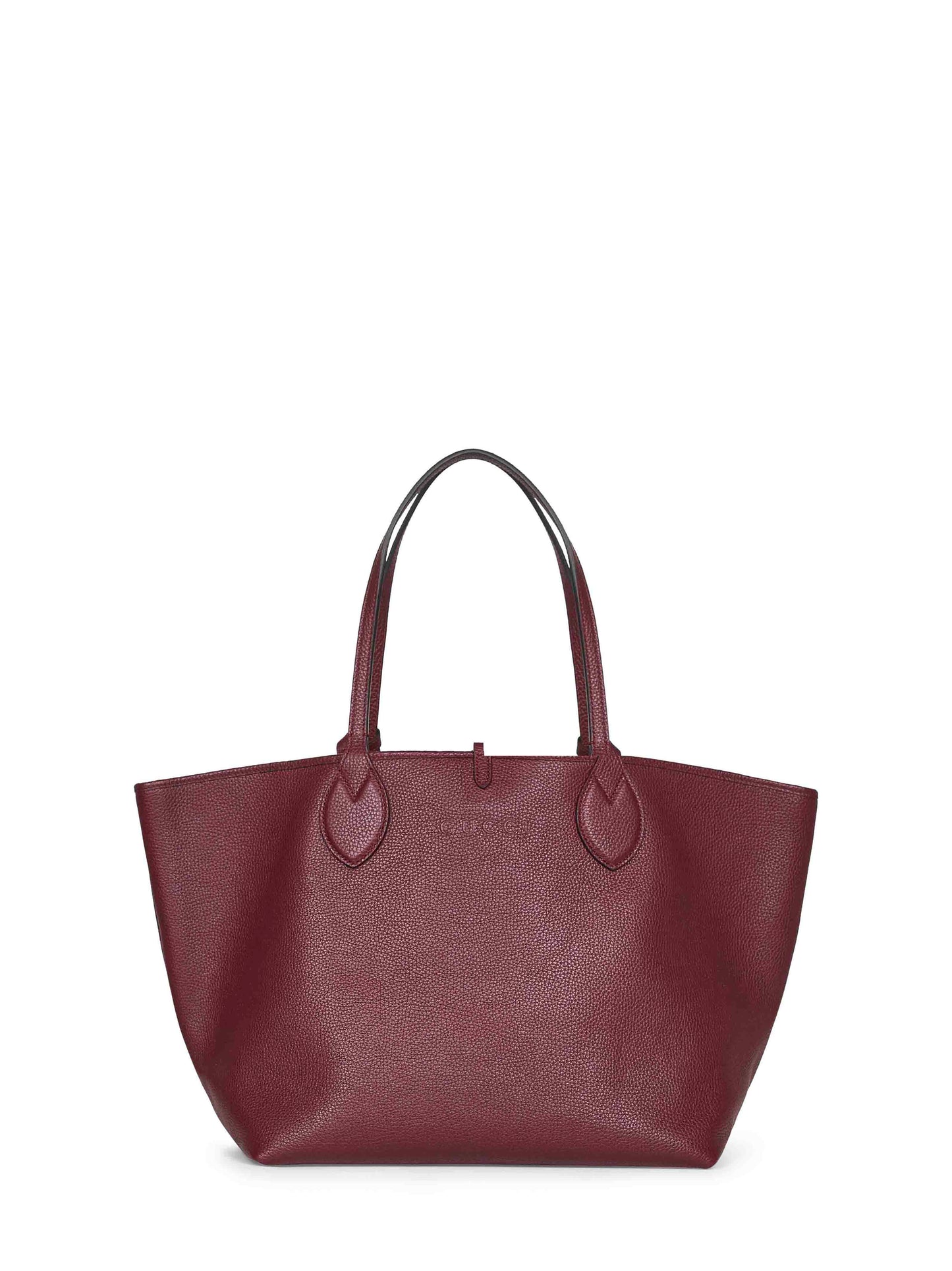 Burgundy Gucci Totissima large reversible tote bag