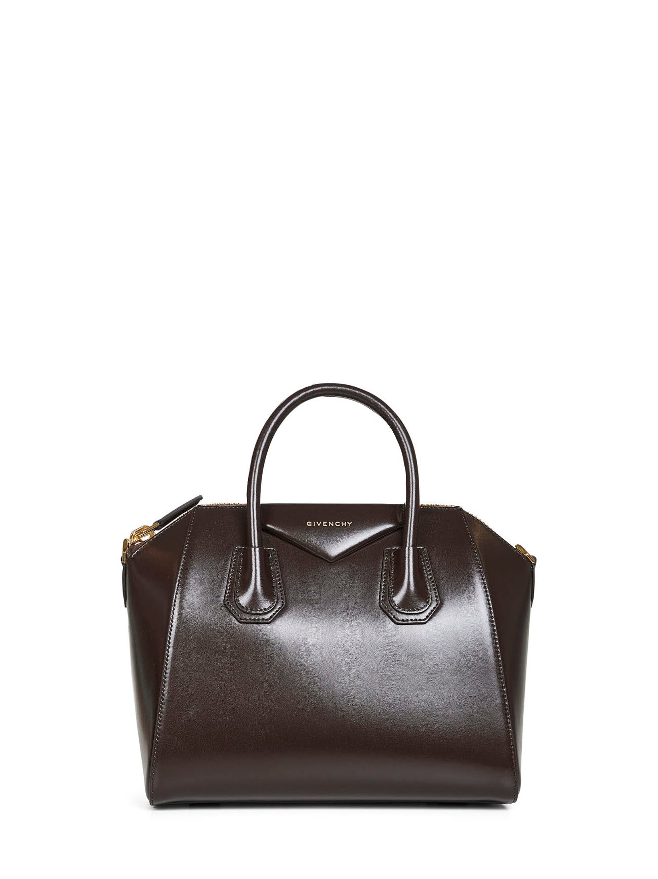 Chocolate Antigona small handbag