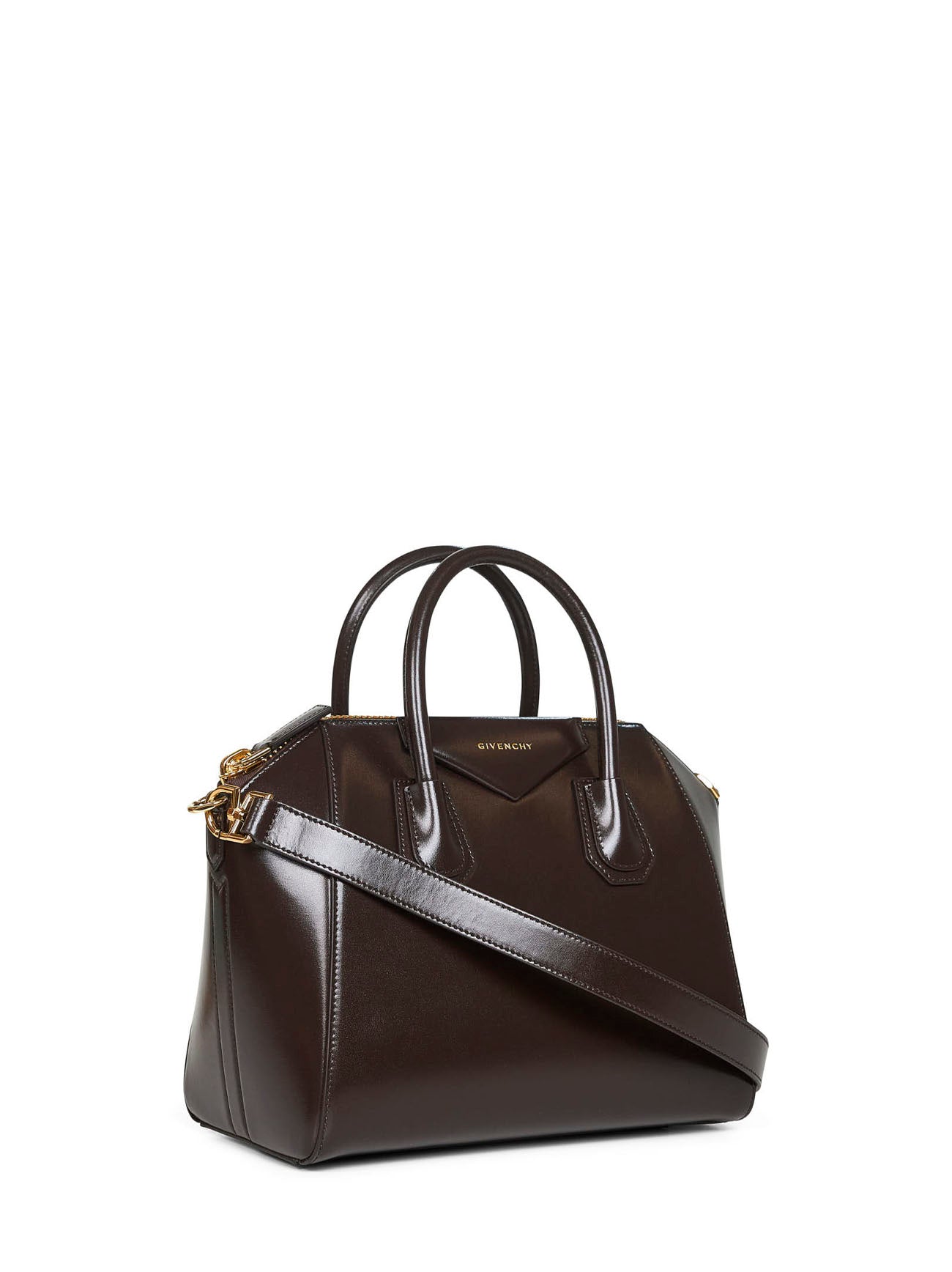 Chocolate Antigona small handbag