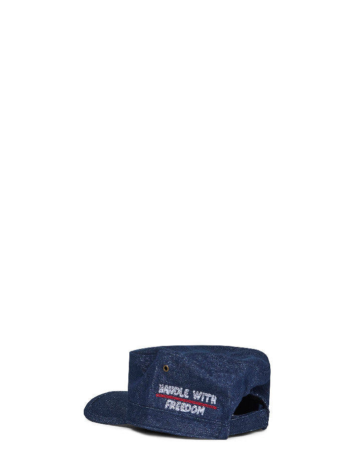 Denim Hat El Capitano by Giotto Calendoli, Handle With Freedom for Holy Caftan