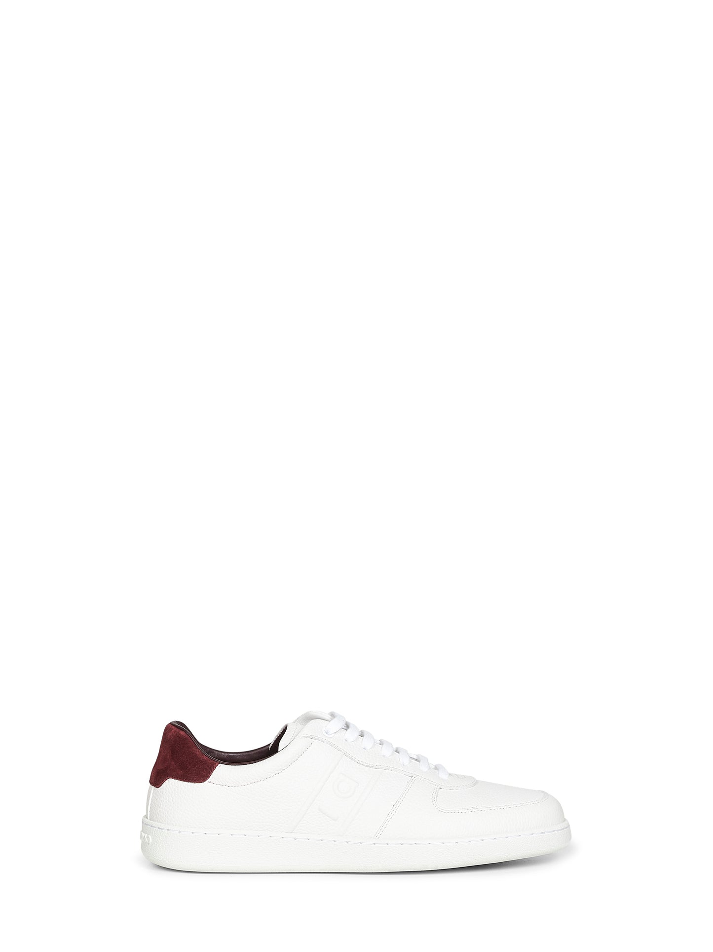 Sneakers basse Adam in pelle bianca