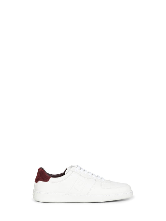 Sneakers basse Adam in pelle bianca