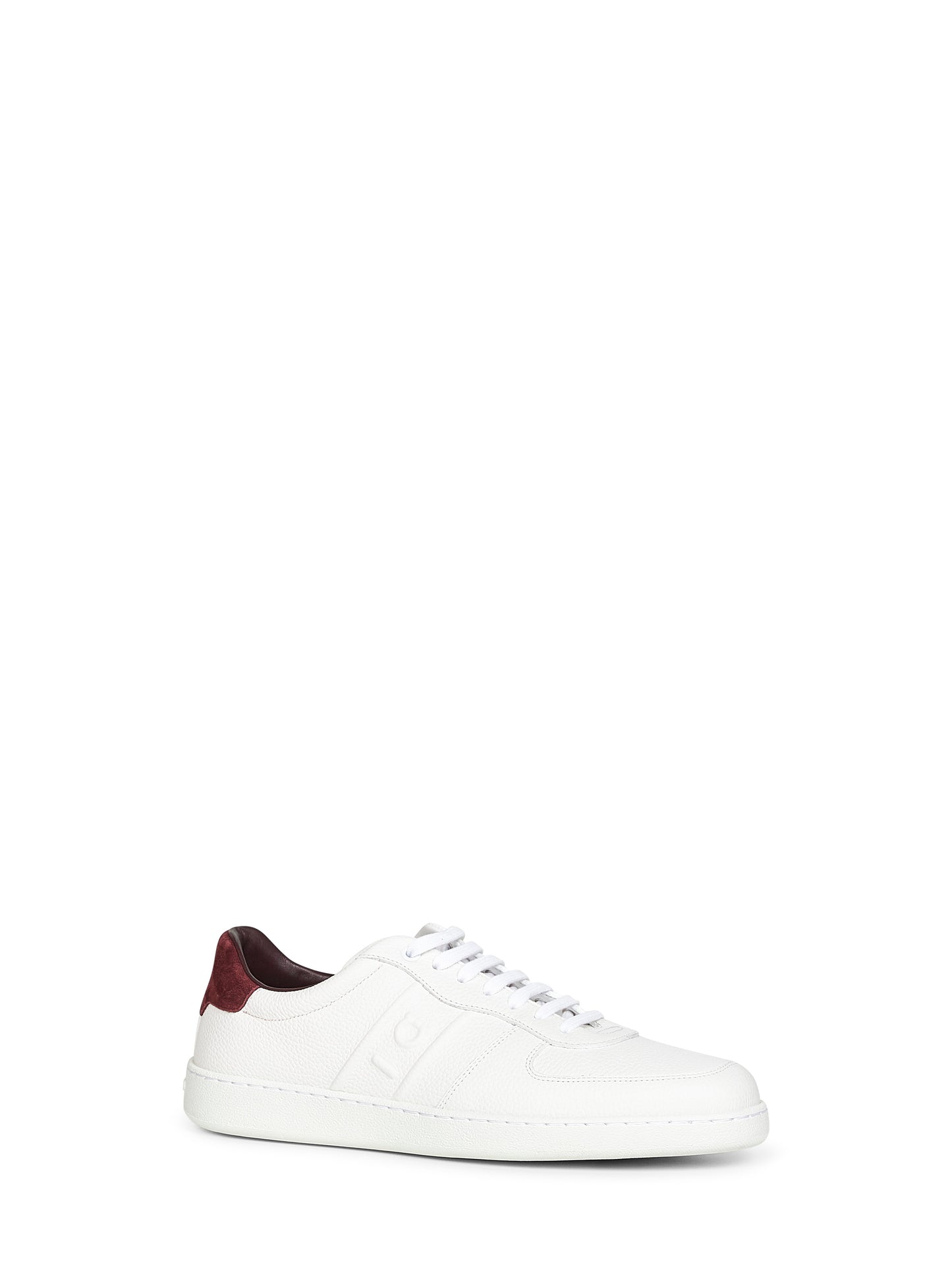 Sneakers basse Adam in pelle bianca
