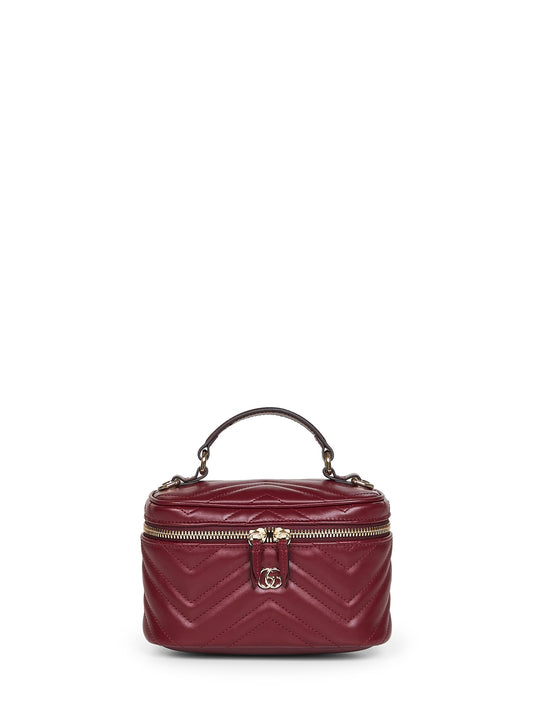 Borsa a tracolla mini Vanity GG Marmont in pelle matelassé