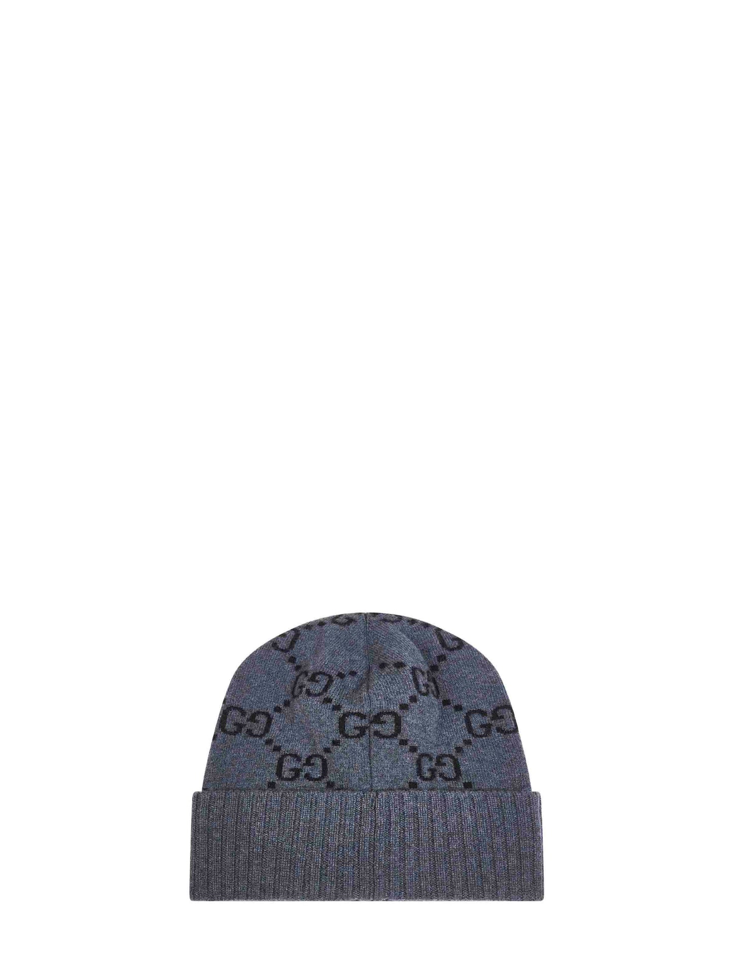 Grey GG cashmere beanie