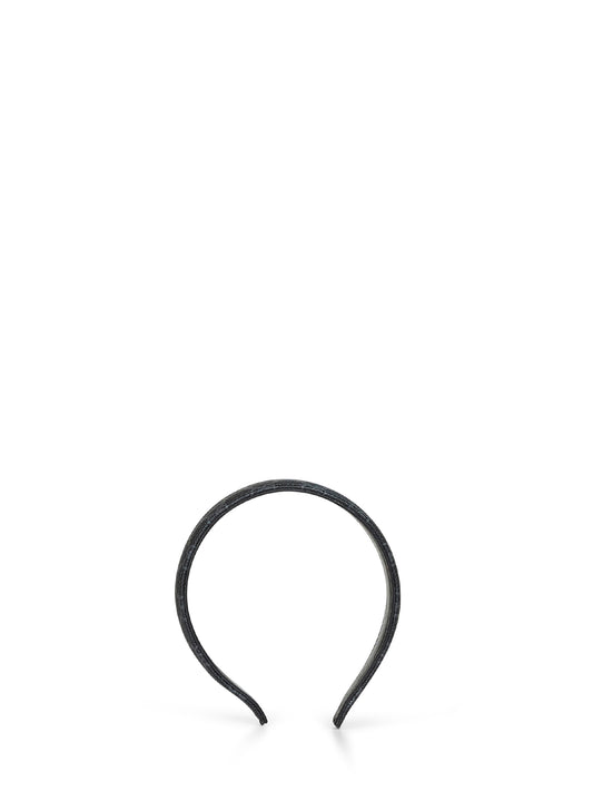 Black GG canvas hair band