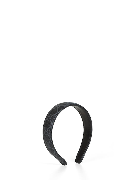 Black GG canvas hair band