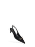 Décolleté slingback in vellutto GG nero con Morsetto