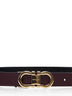 Black reversible Gancini belt