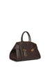 Brown Hug bicolor handbag (L)