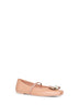 Ballerina new Vara plate in nappa nude