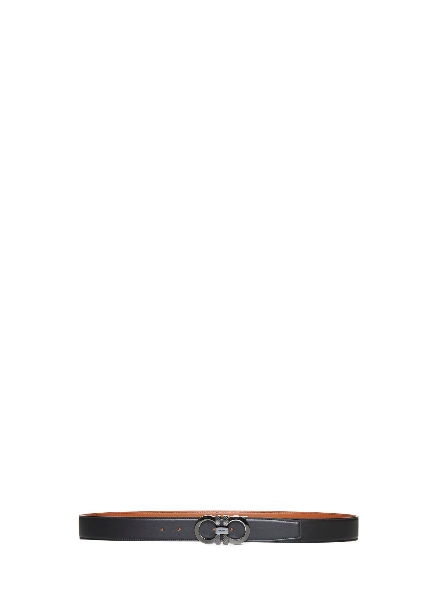 Reversible leather belt