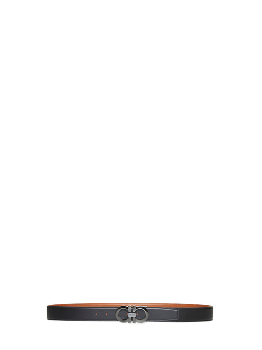 Cintura in pelle reversibile<BR/>