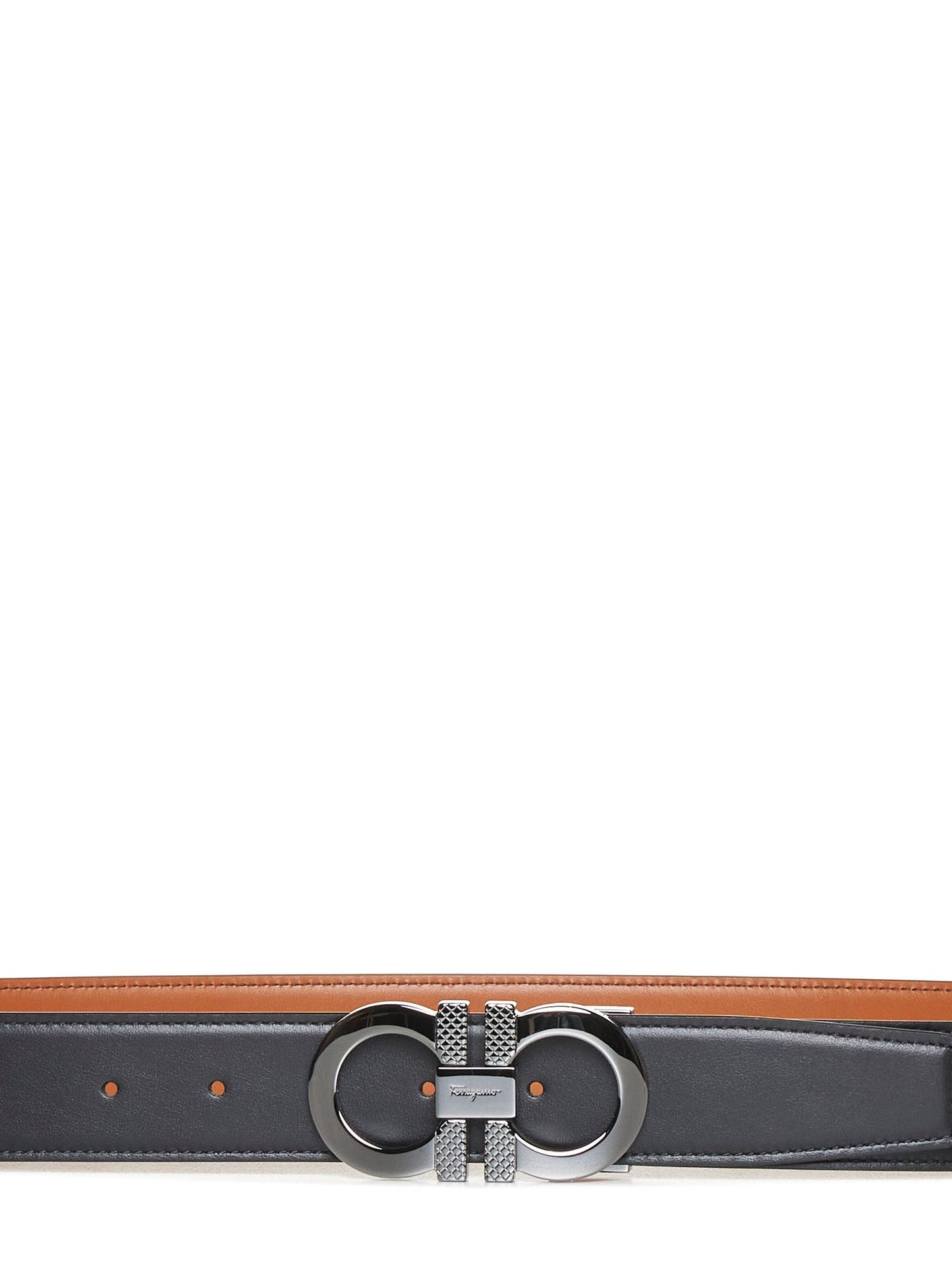 Reversible leather belt