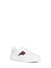 White leather sneakers with oversized sole