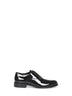 Black patent leather Oxfords