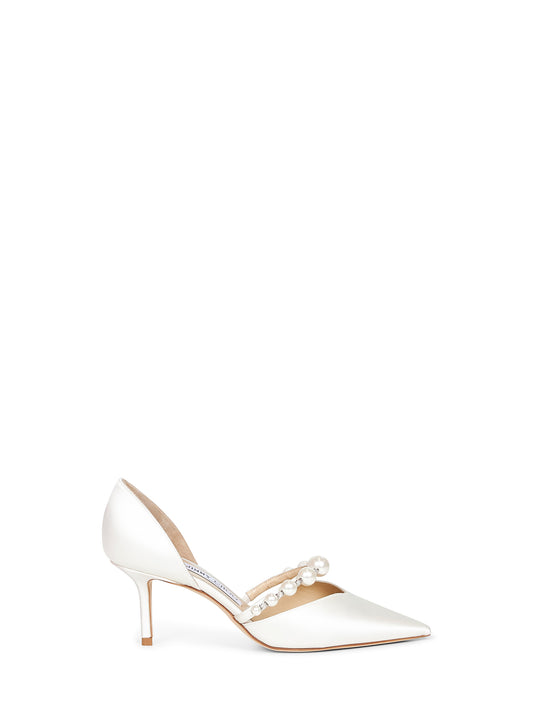 Décolleté Aurelie 65 in raso avorio