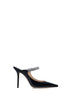 Bing 100 crystals patent leather mules