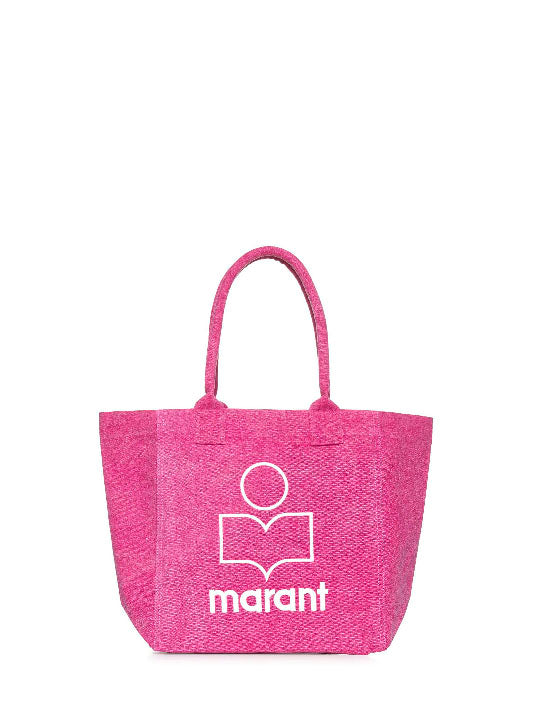 Small Yenky bag in faded-effect cotton with logo