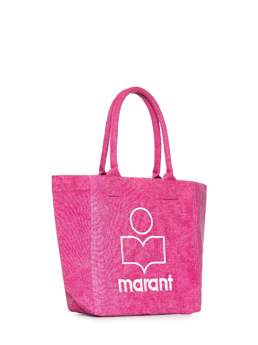 Small Yenky bag in faded-effect cotton with logo