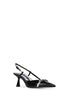 Slingback Camila 65 in pelle verniciata nera