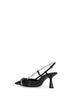 Slingback Camila 65 in pelle verniciata nera