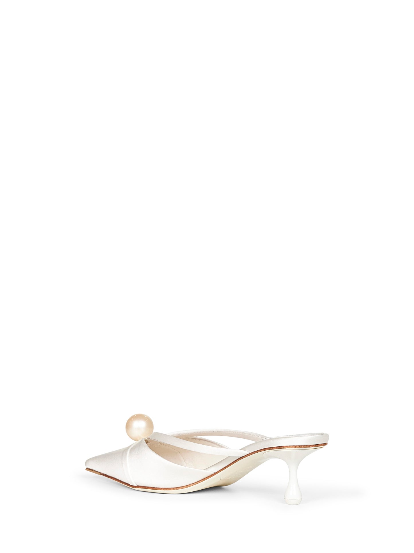 Ivory satin Sana Mule 50 mules