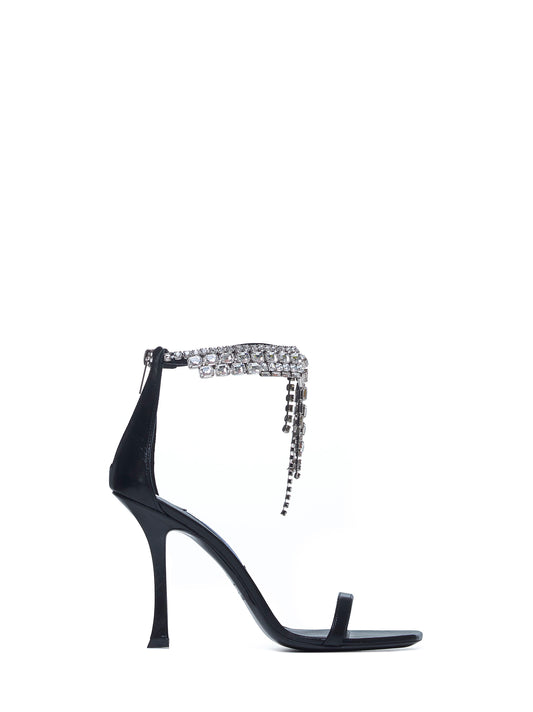 Verity 100 crystals leather sandals