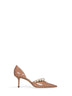 Nude patent leather Aurelie 65 pumps