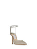Platinum glitter Saeda 100 pumps