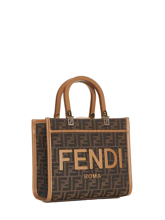 Borsa Fendi Sunshine Small con motivo FF