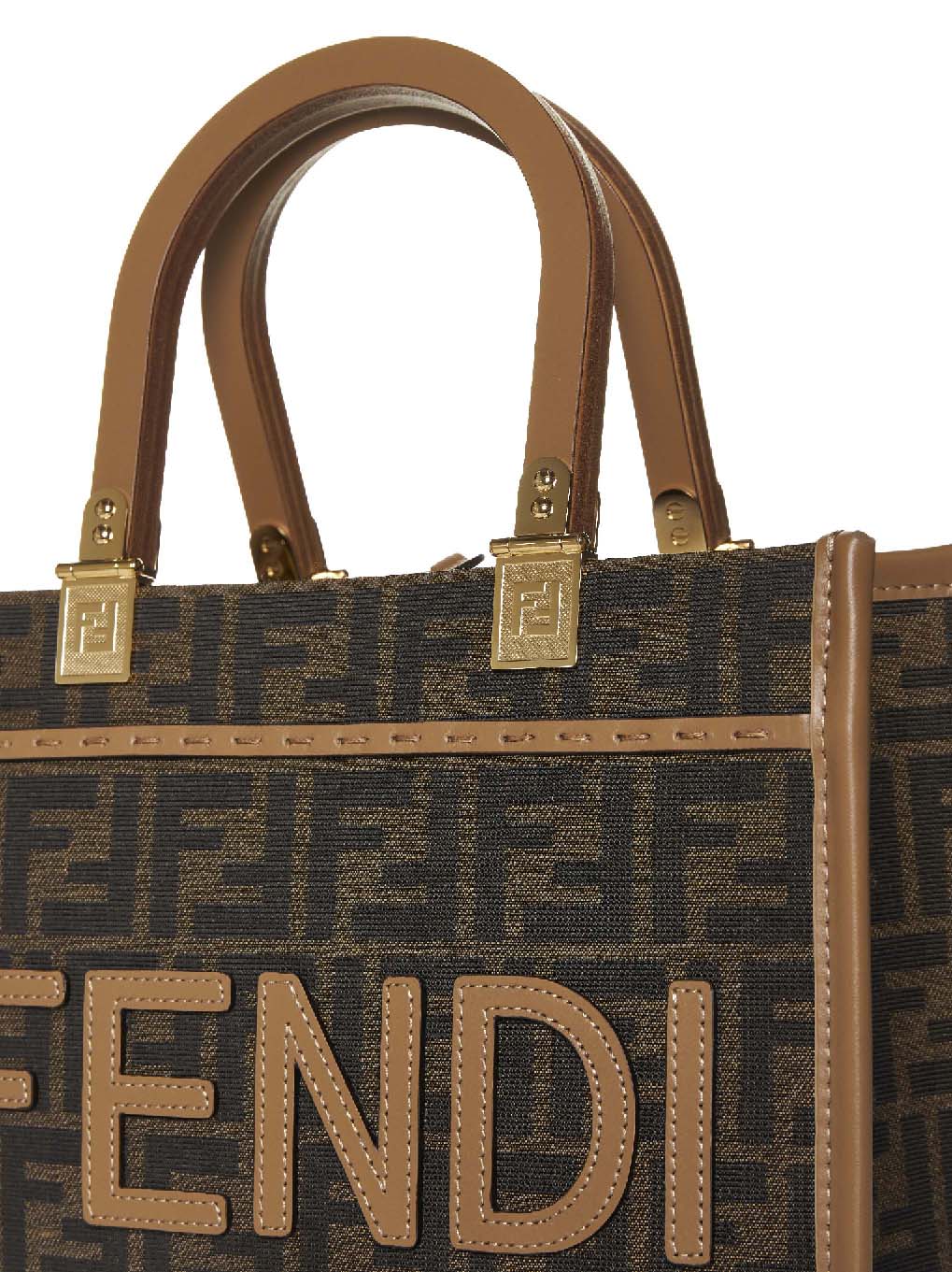 Borsa Fendi Sunshine Small con motivo FF