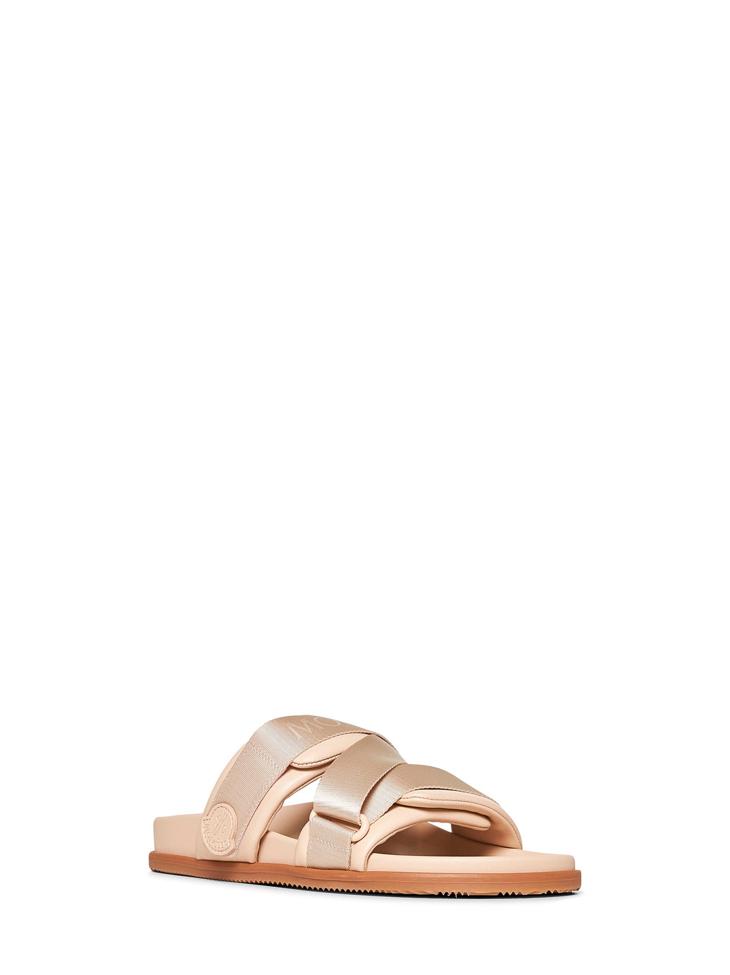 Pink nappa leather Mon Summer sliders