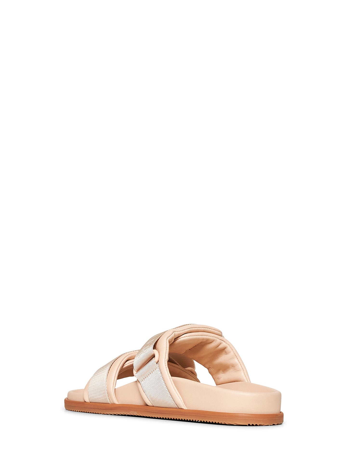 Pink nappa leather Mon Summer sliders