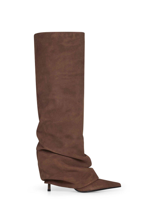 Wall grey suede Andy 80 mm boots