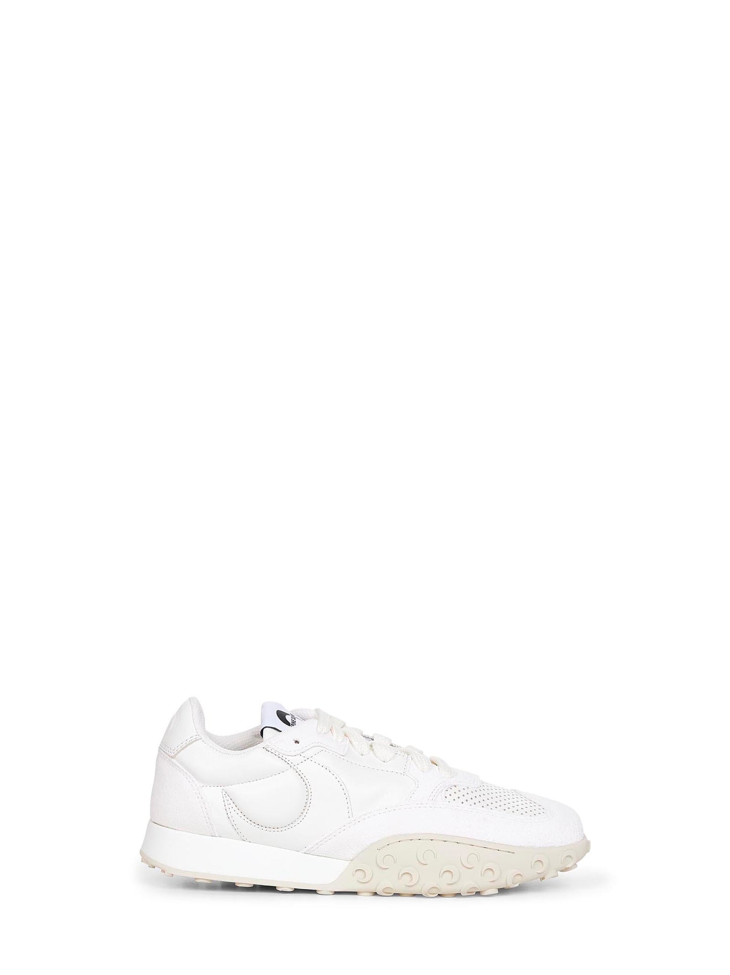 White nappa and suede MS Rise sneakers