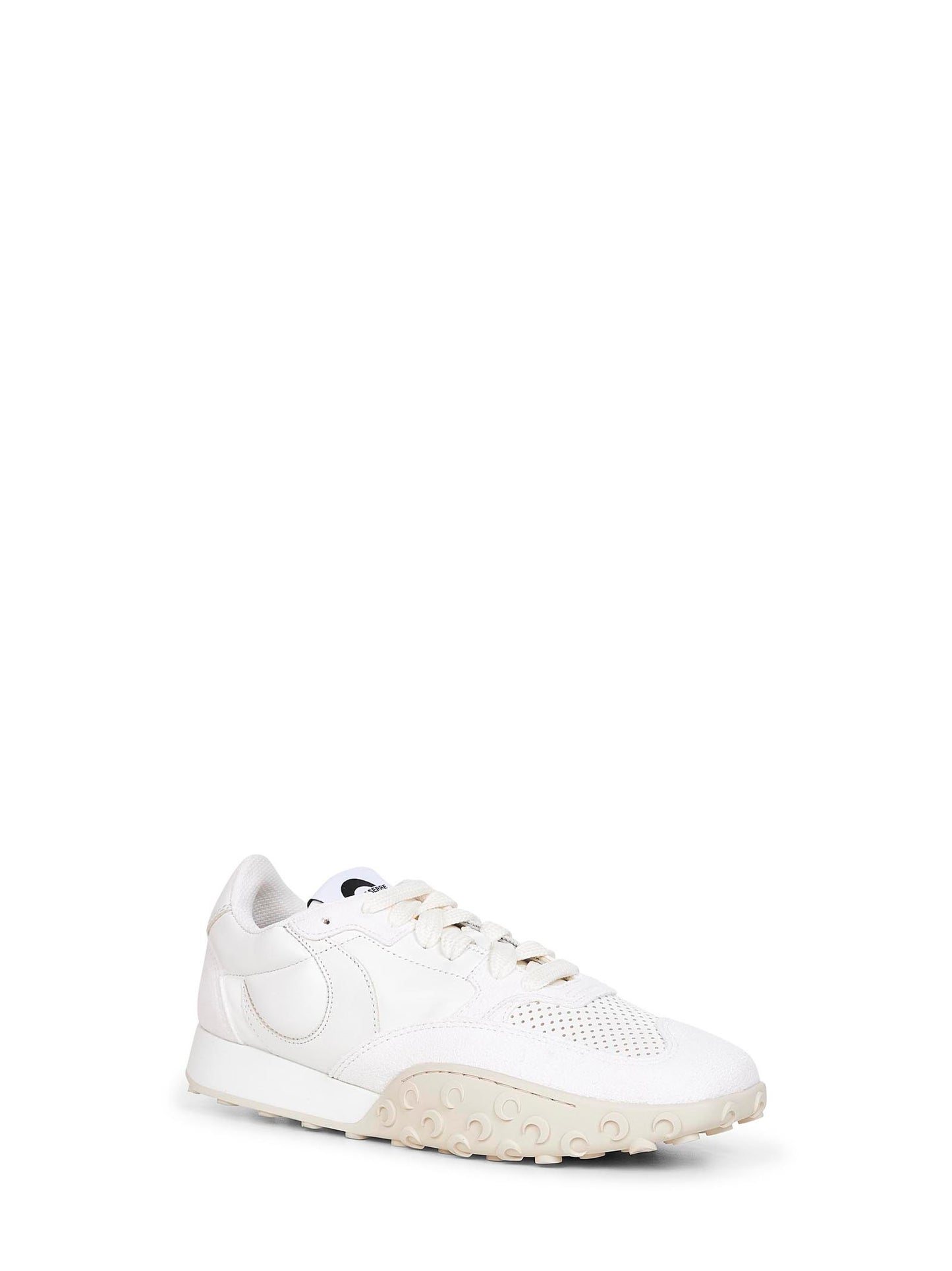 White nappa and suede MS Rise sneakers