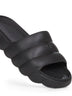 Black EVA quilted Lilo sliders