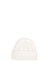 Off-white cable-knit wool Cannon beanie