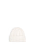 Off-white cable-knit wool Cannon beanie