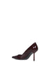 Cherry patent leather Bella 80 mm pumps