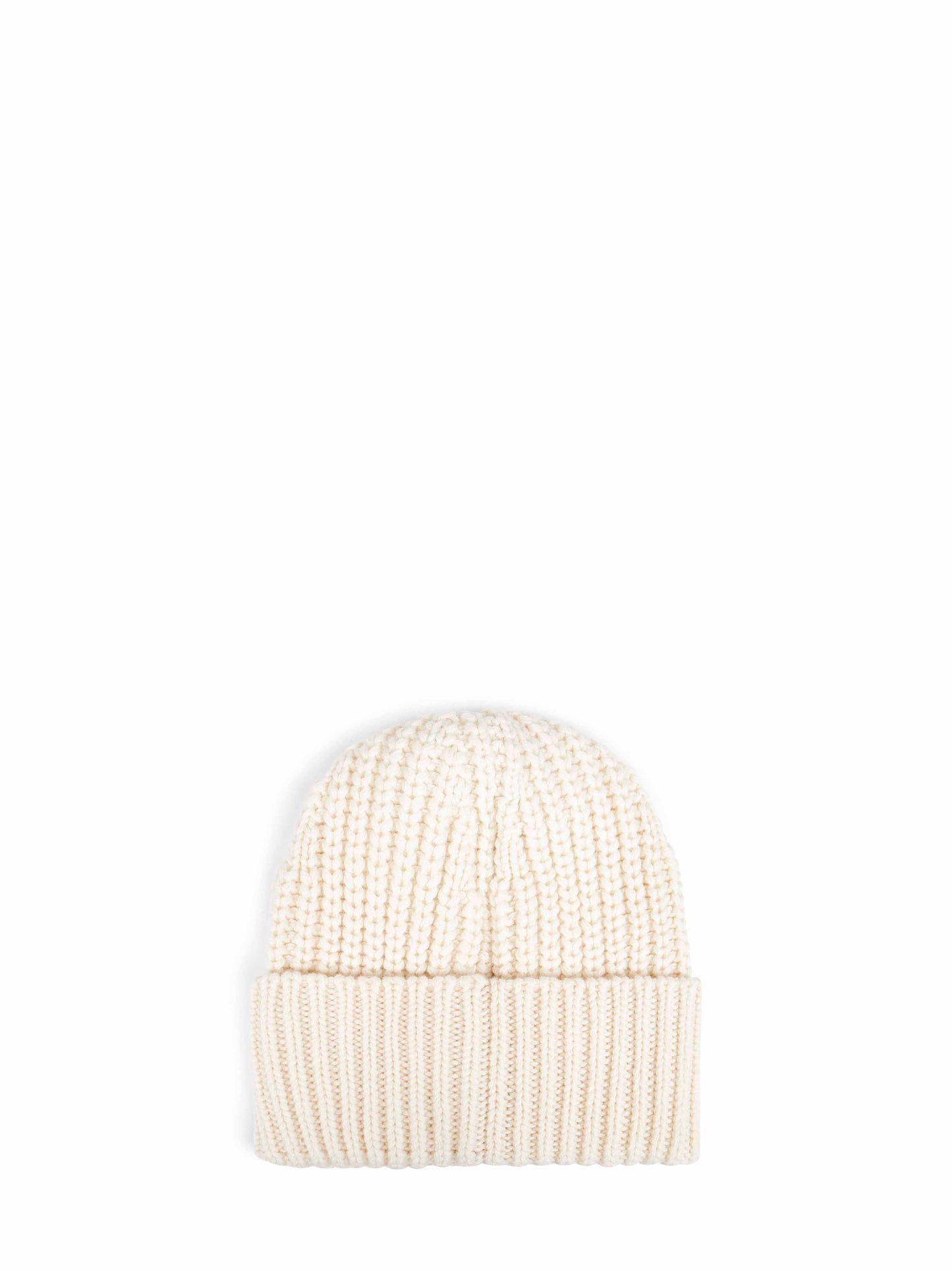 Berretto in lana e cashmere bianco