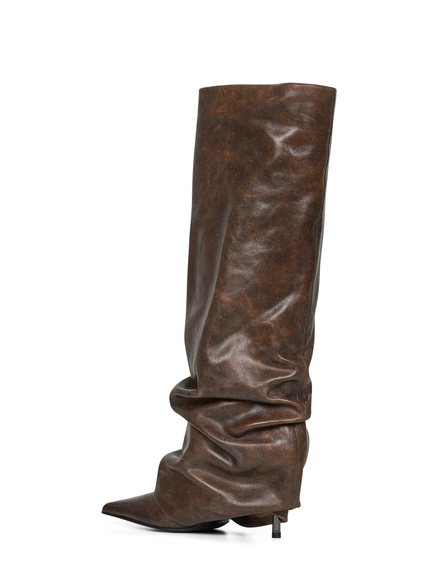 Stivali Andy 80 mm in pelle marrone