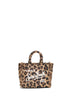 Borsa a mano Vanity Mini Felt leopardata