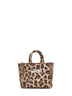 Borsa a mano Vanity Mini Felt leopardata