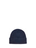 Blue ribbed wool Wengen beanie