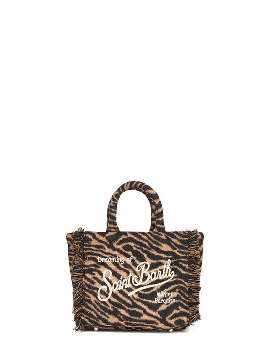 Borsa a mano Vanity Mini Felt zebrata