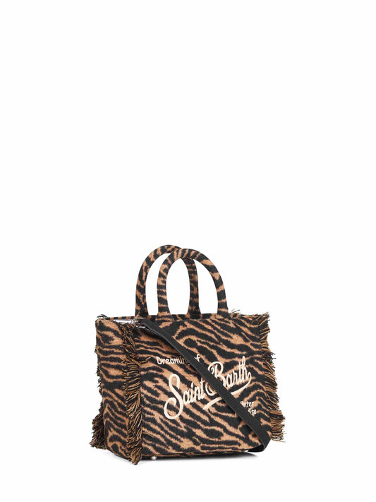 Borsa a mano Vanity Mini Felt zebrata